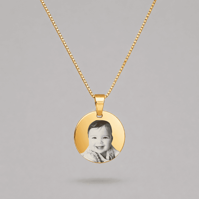 Colar Personalizável P Banhado a Ouro 18K — default