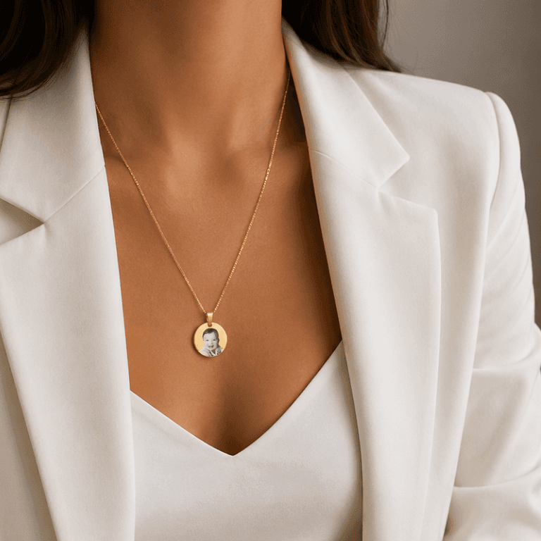 Colar Personalizável P Banhado a Ouro 18K