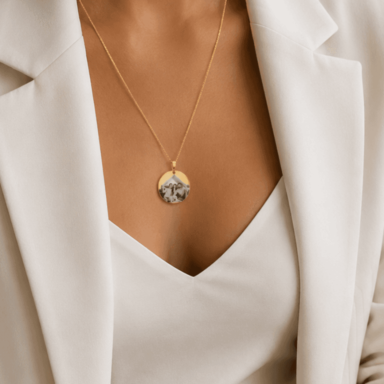 Pingente Personalizável G Banhado a Ouro 18K