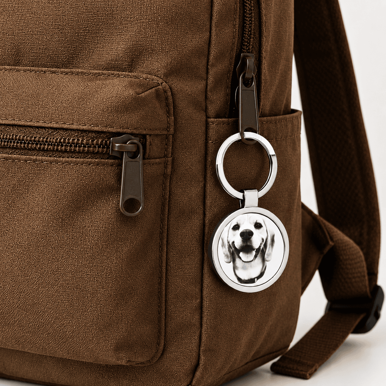Chaveiro Personalizável em Aço Inoxidável Frente e Verso