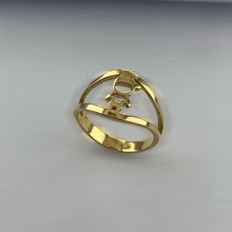 Anel Menino banhado a Ouro 18K
