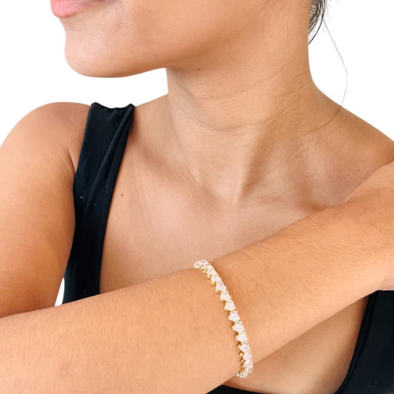 Bracelete Ajustável Todo em Zircônia