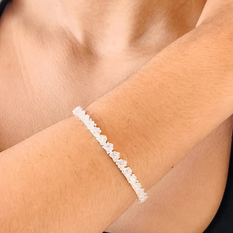 Bracelete Ajustável Todo em Zircônia
