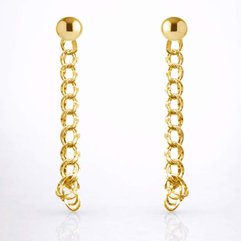 Brinco em Elos Banhado a Ouro 18K — default