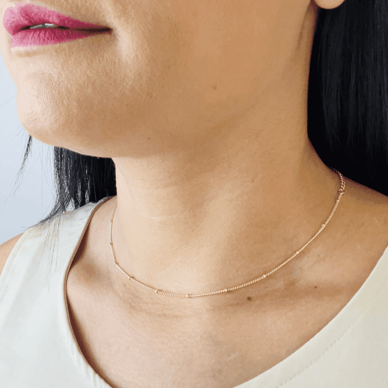 Choker de Bolinhas Banhado a Ouro 18K