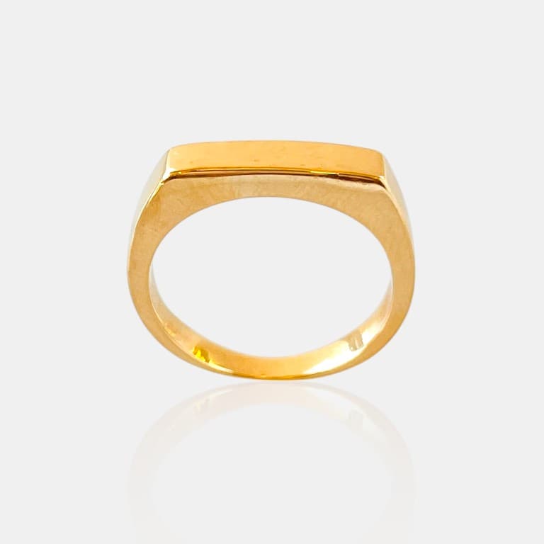 Anel Chapinha Banhado a Ouro 18k — 20