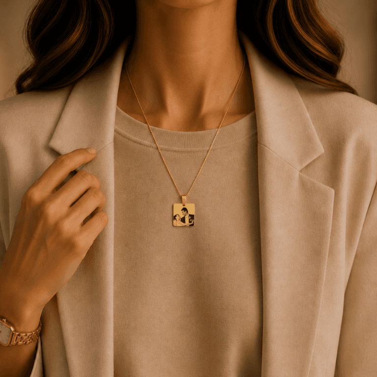 Colar Personalizável Banhado a Ouro 18K