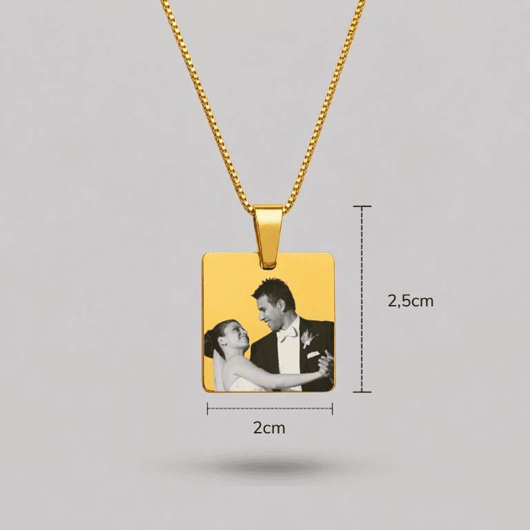 Colar Personalizável Banhado a Ouro 18K