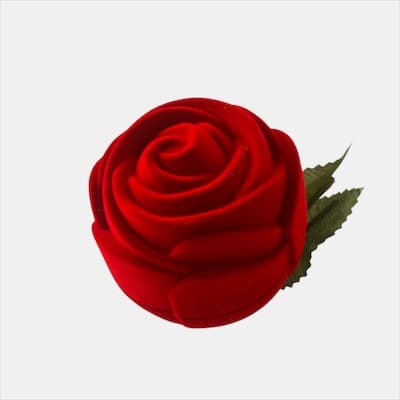 caixa Para Aliança Em Flor Veludo — default