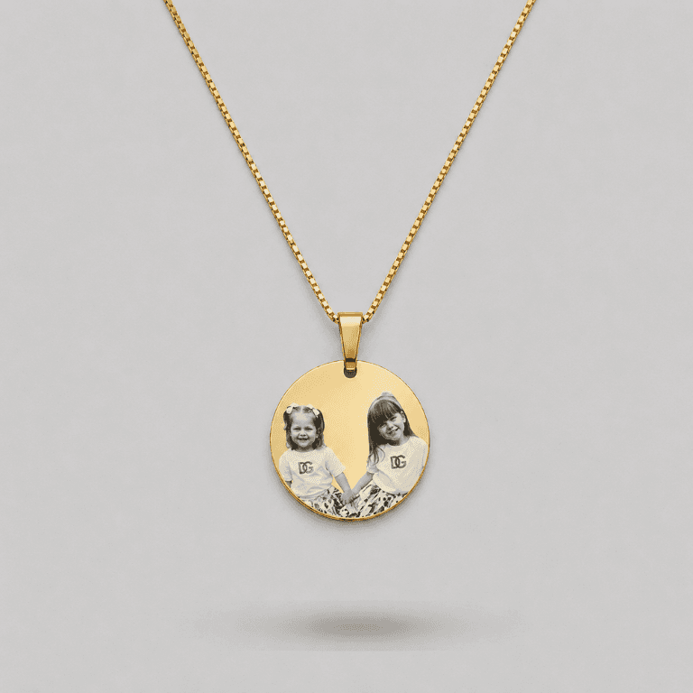 Colar Personalizável G Banhado a Ouro 18K — default
