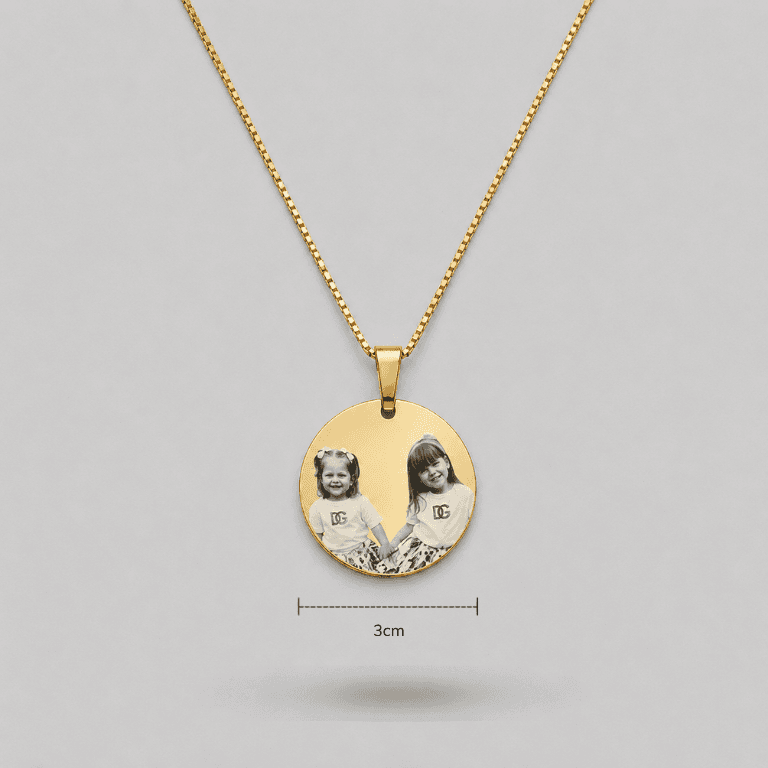 Colar Personalizável G Banhado a Ouro 18K