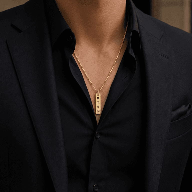 Colar Personalizável Plaquinha Spotify ou Nome Banhado a Ouro 18K