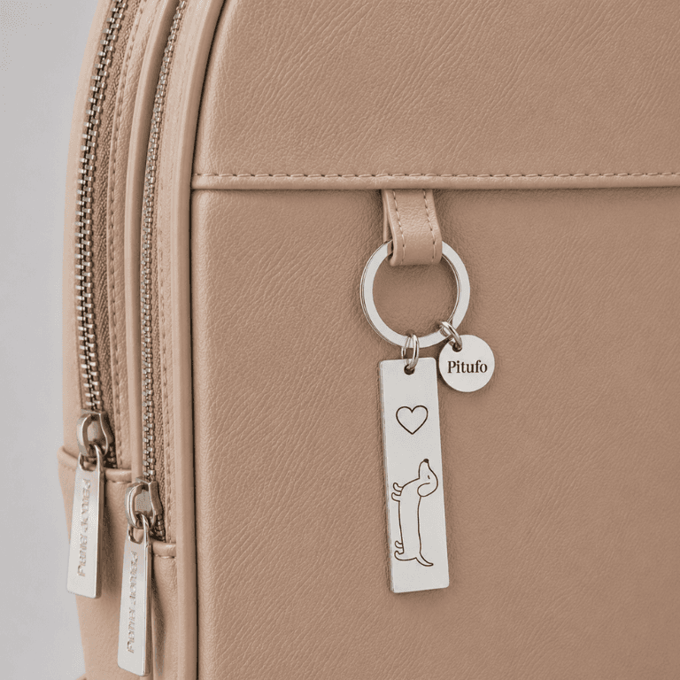 Chaveiro Personalizável em Aço Inoxidável Duas Gravações