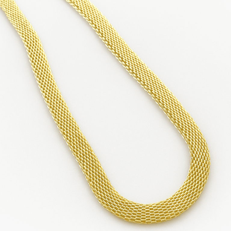 Corrente Malha Banhada a Ouro 18K