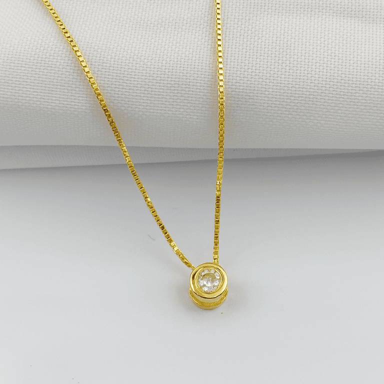 Corrente Ponto de Luz Banhada a Ouro 18K