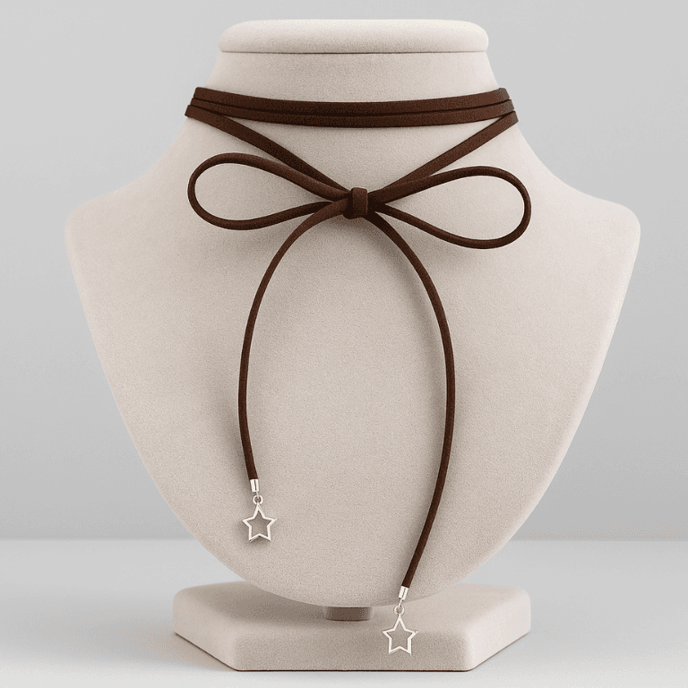 Choker Courinho com Detalhes Banhada a Ouro 18K