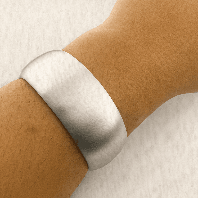 Bracelete Liso Banhado a Ouro 18K