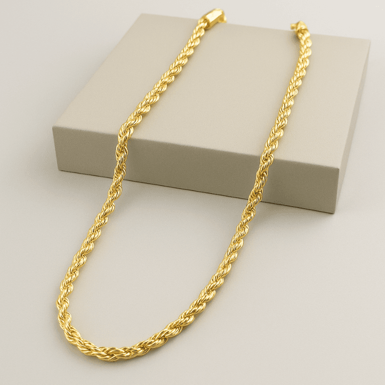 Corrente Cordão Baiano Banhada a Ouro 18K — default