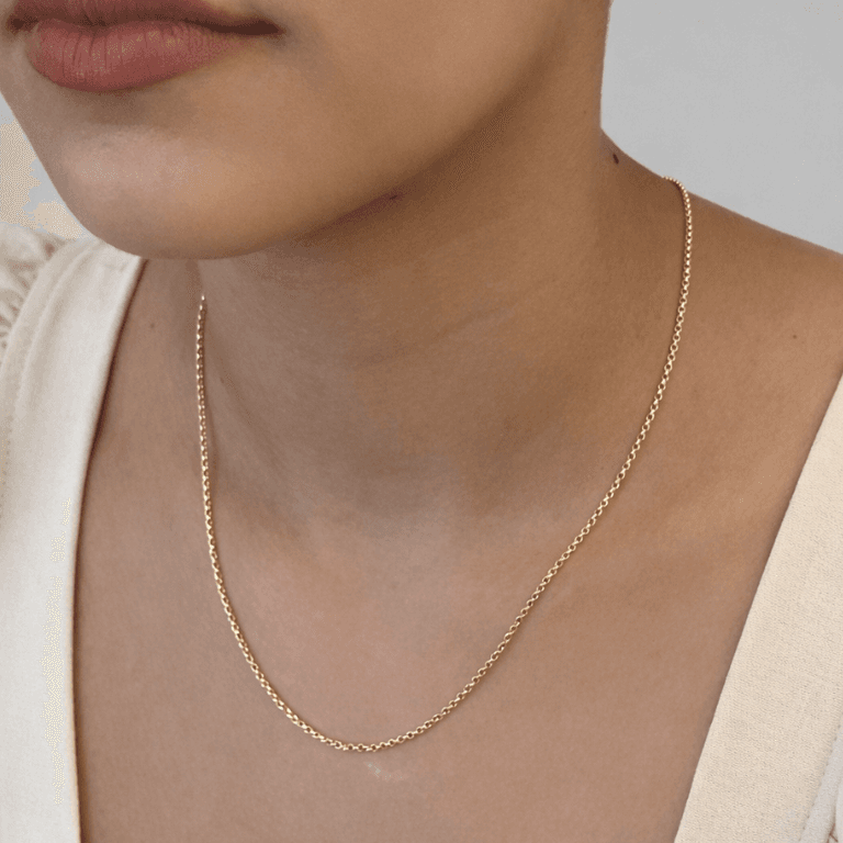 Corrente Elo Português Banhada a Ouro 18K — default