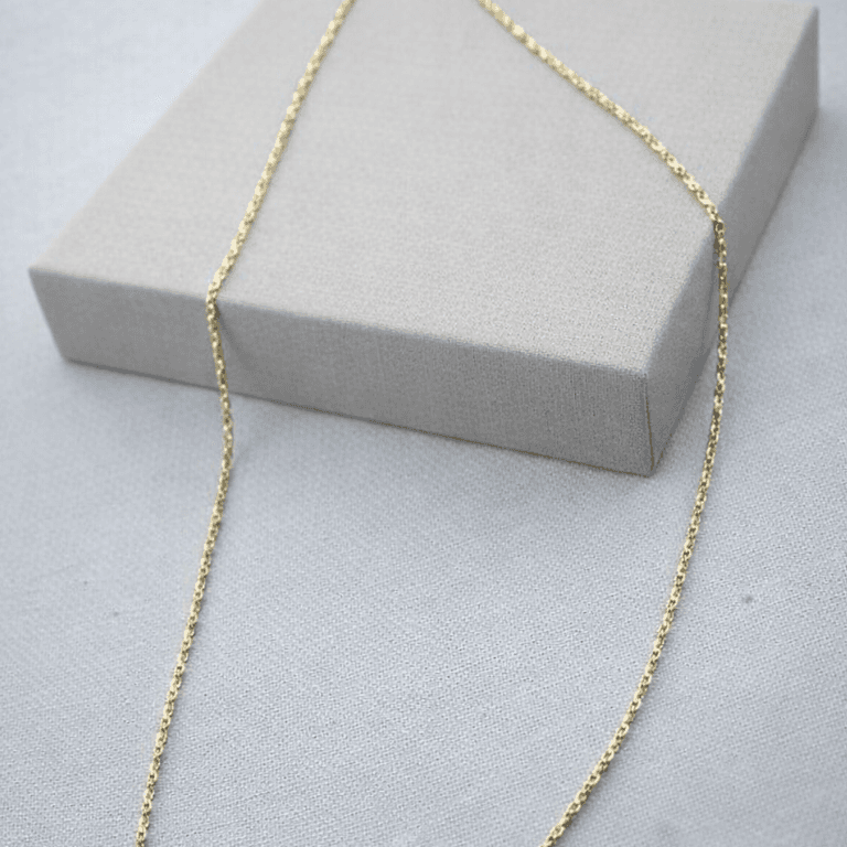 Corrente Elo Americano Banhada a Ouro 18K