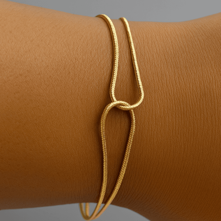 Pulseira Dupla Diamantado Banhada a Ouro 18K — default