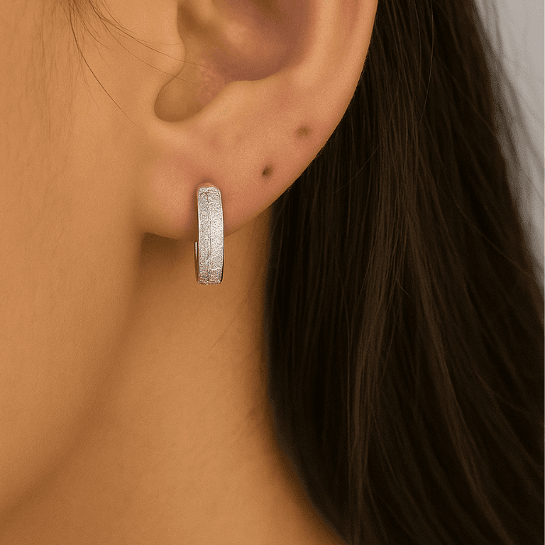Brinco Argola Cravejada em Prata 925 — default