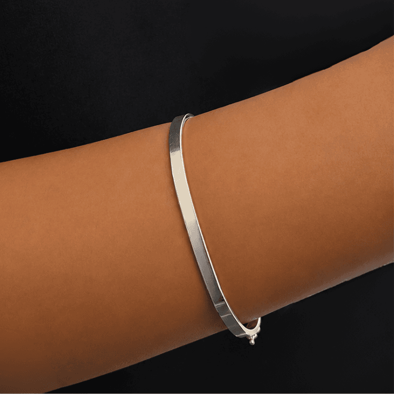 Bracelete Liso em Prata 925 — default