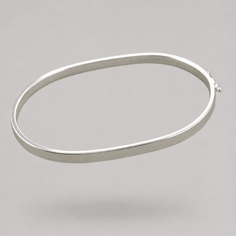 Bracelete Liso em Prata 925
