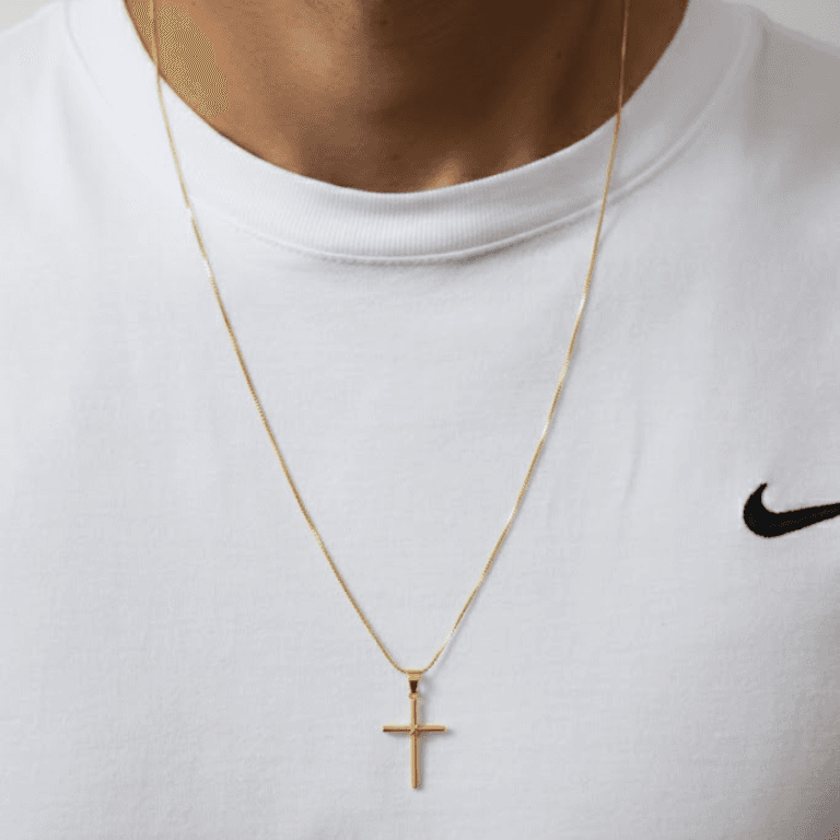 Pingente Cruz Banhado a Ouro 18K