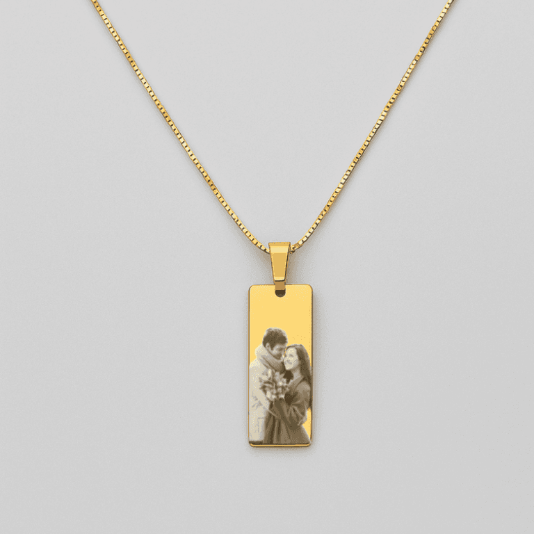 Colar Personalizável Banhado a Ouro 18K — default