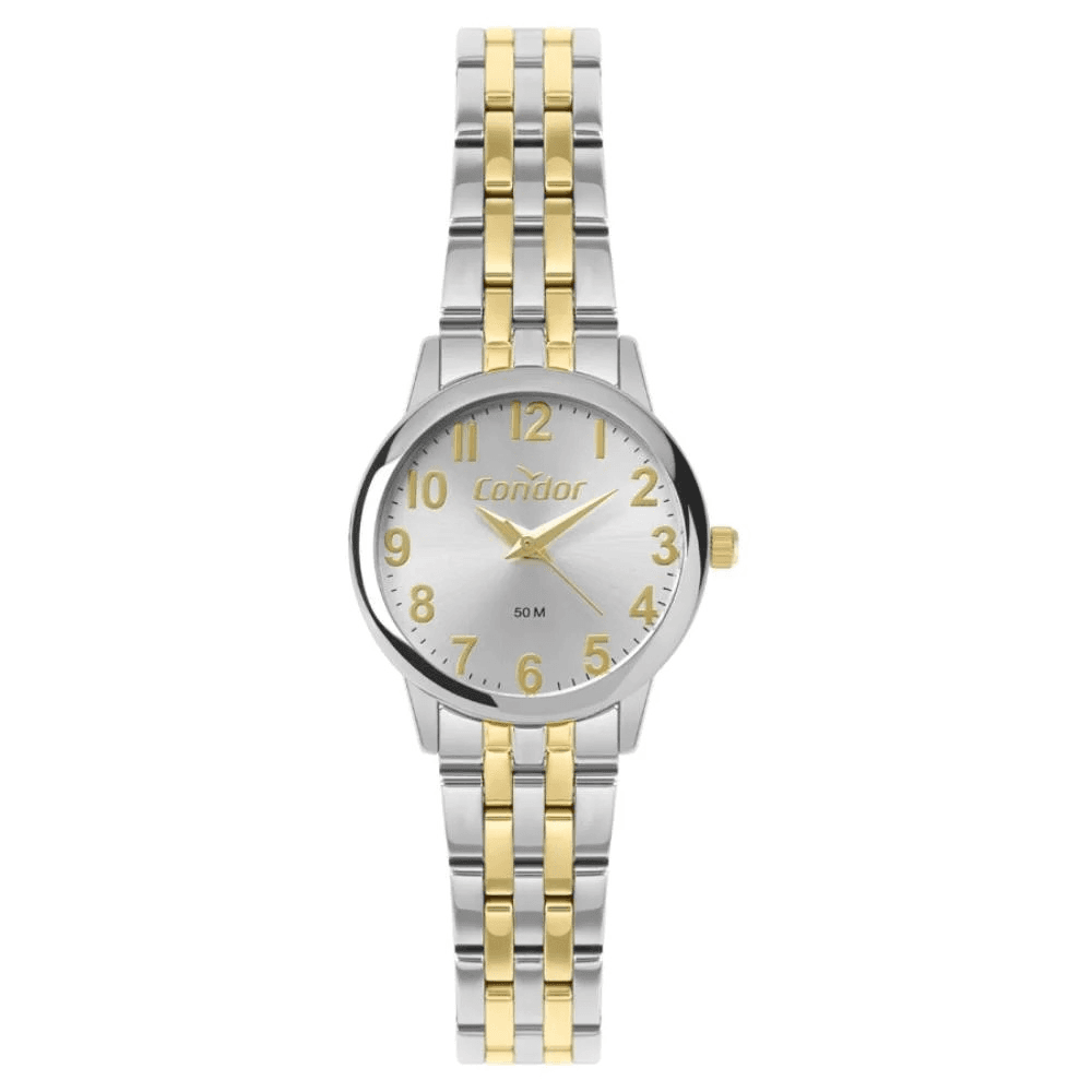 Relógio Condor Feminino Casual Bicolor Prata/Dourado Co2035nov/4k — default