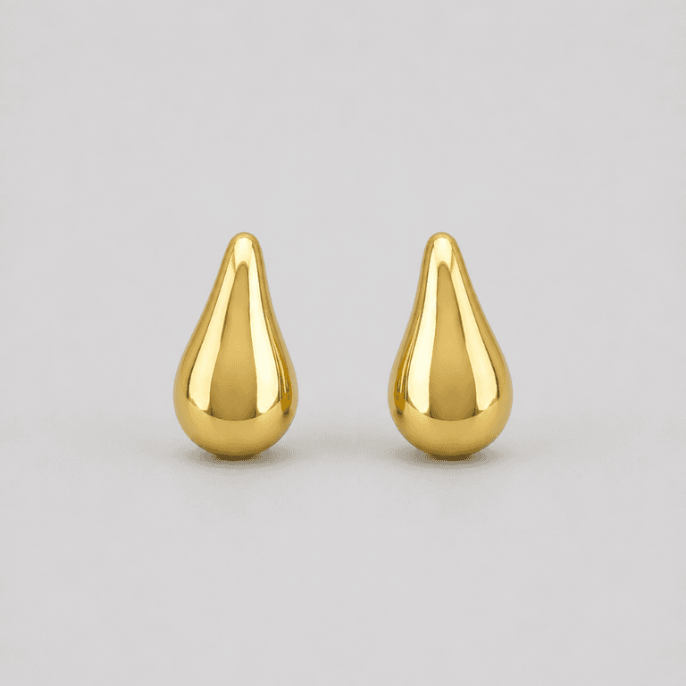 Brinco Gota Banhado a Ouro 18K — default