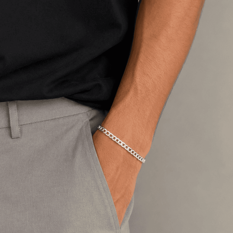 Pulseira Elo Grumê em Prata 925