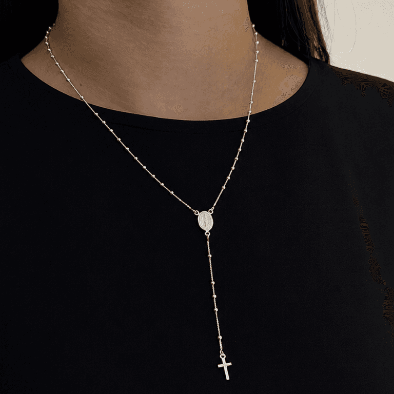 Terço Nossa Senhora do Carmo em Prata 925 — default