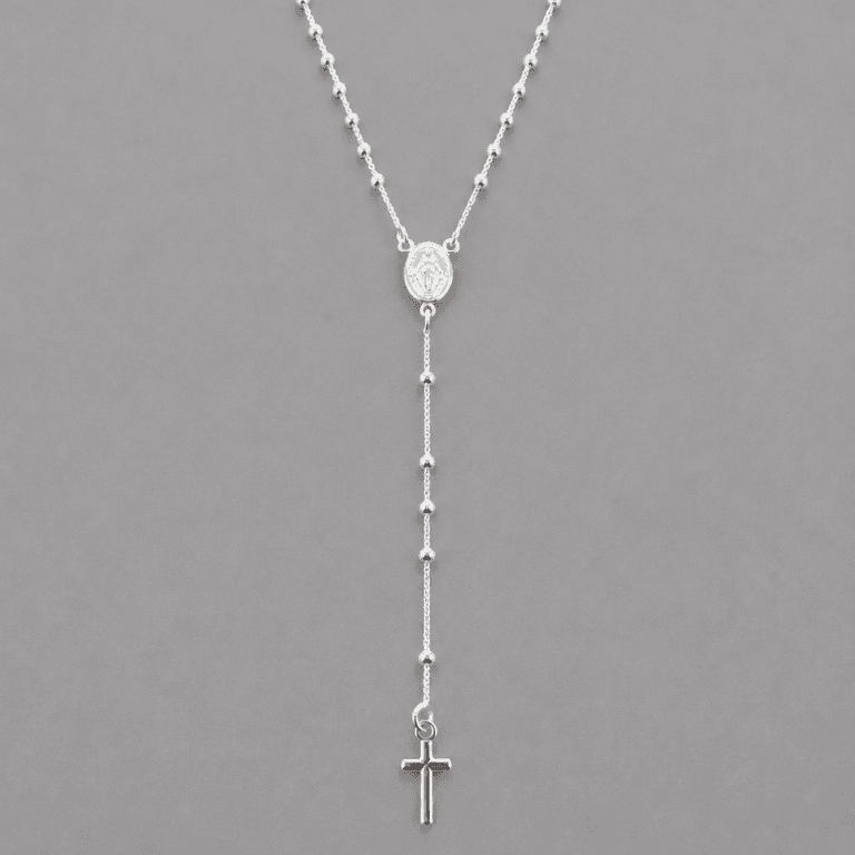 Terço Nossa Senhora do Carmo em Prata 925