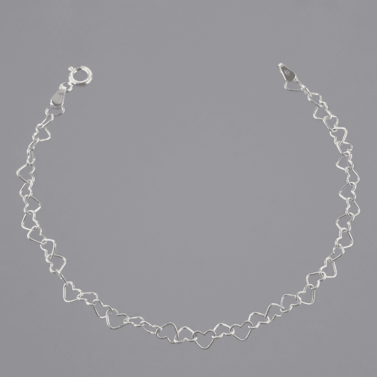 Pulseira Elo Coração em Prata 925 — default