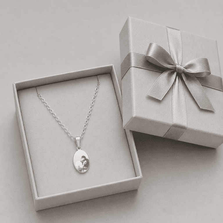Colar Personalizável Oval P Aço Inoxidável