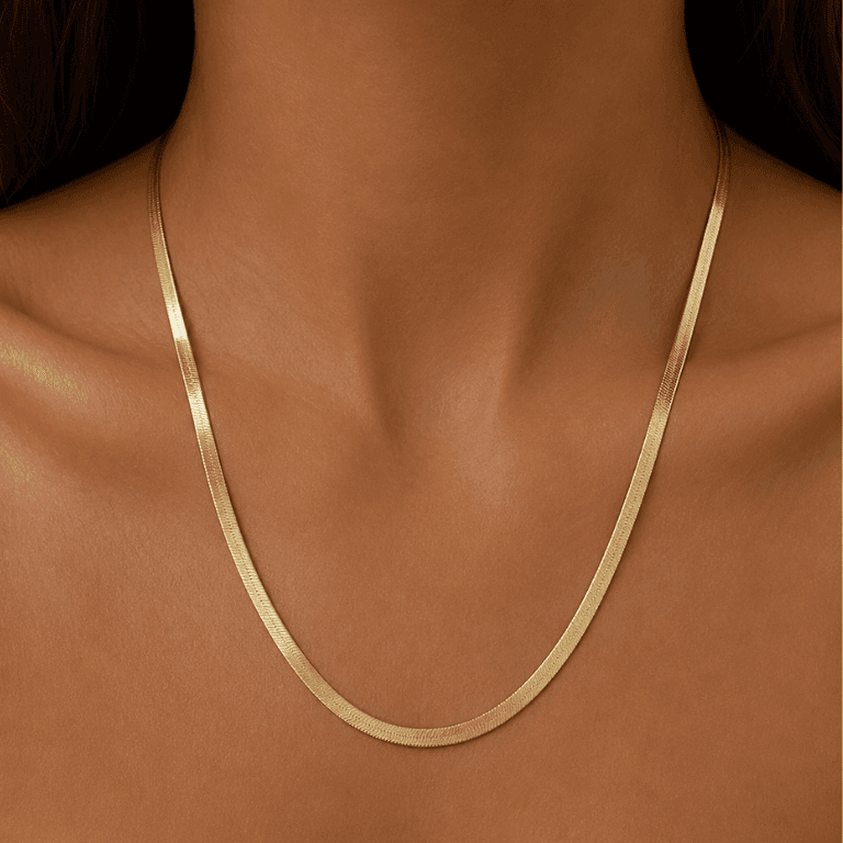Corrente Fita Banhado a Ouro 18K