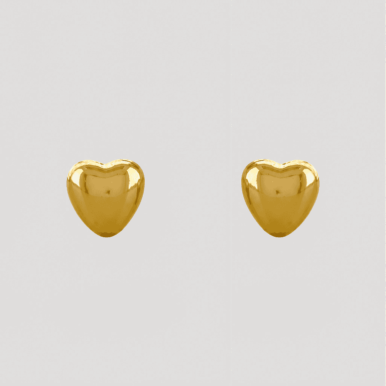 Brinco Coração Banhado a Ouro 18K — default
