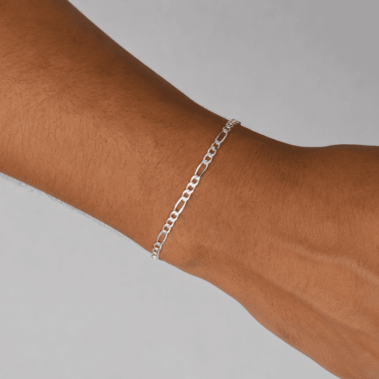 Pulseira Elo Grumê 3x1 Prata 925