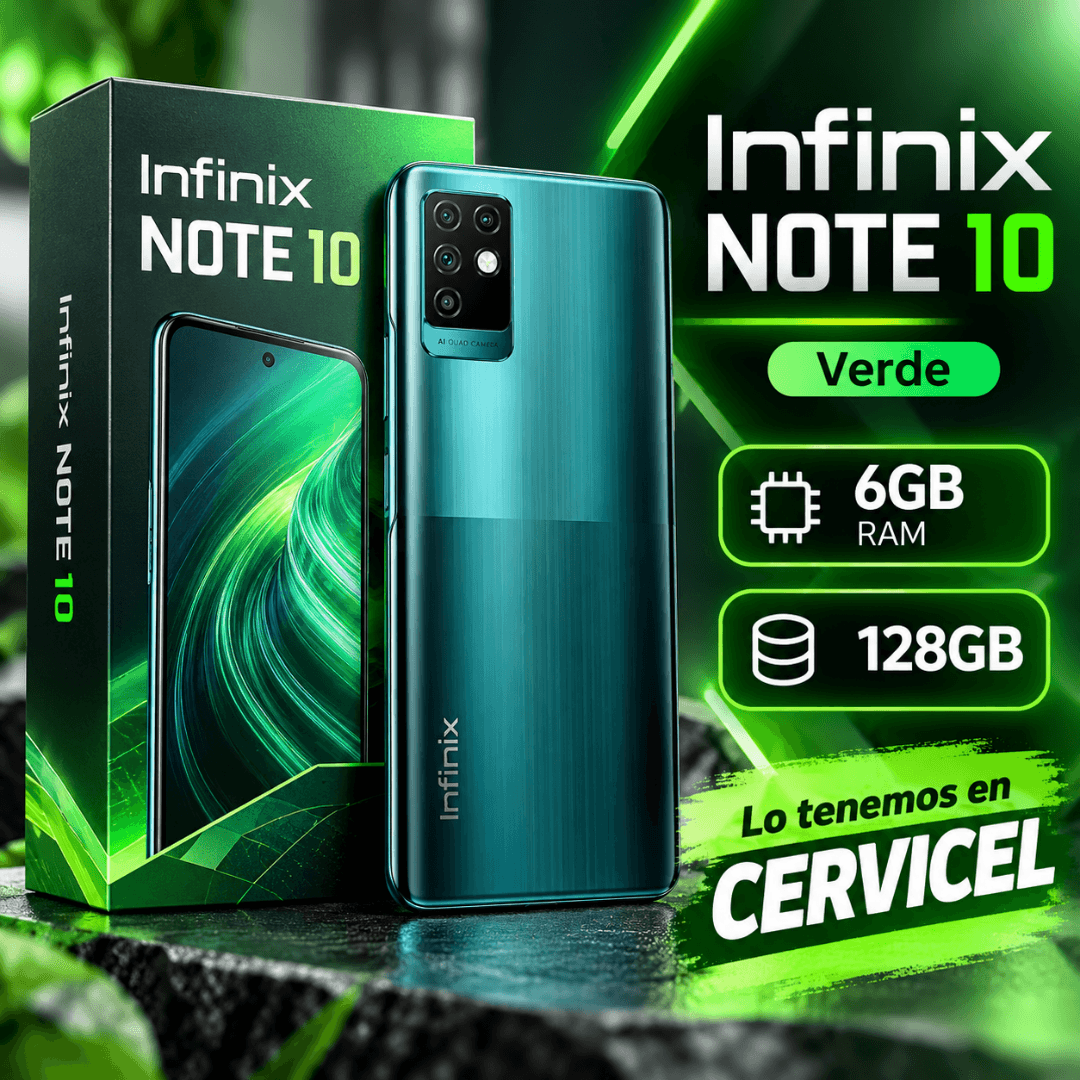 Infinix Note 10 128GB 6GB RAM Verde — default