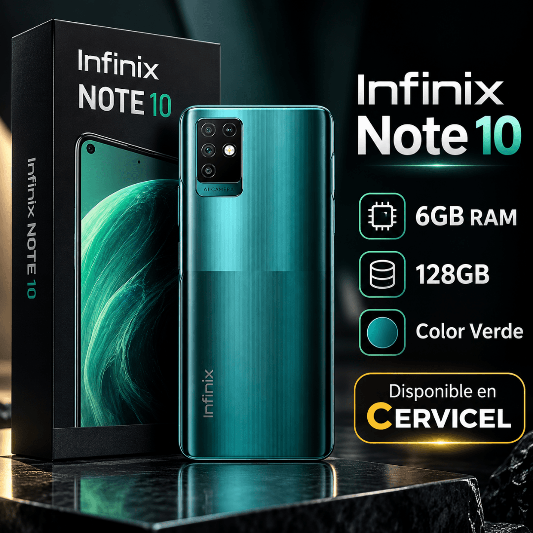Infinix Note 10 128GB 6GB RAM Verde