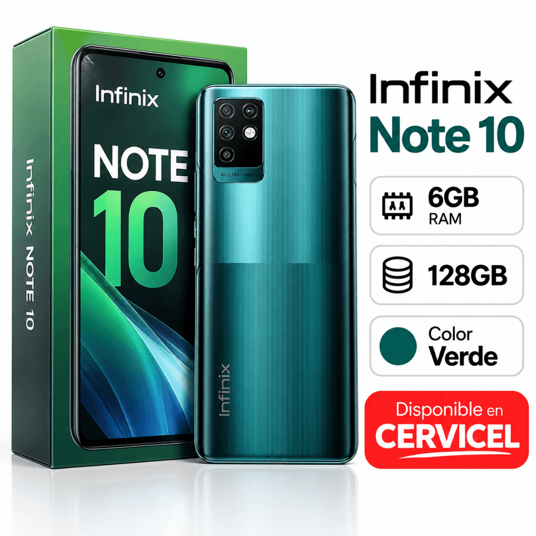 Infinix Note 10 128GB 6GB RAM Verde