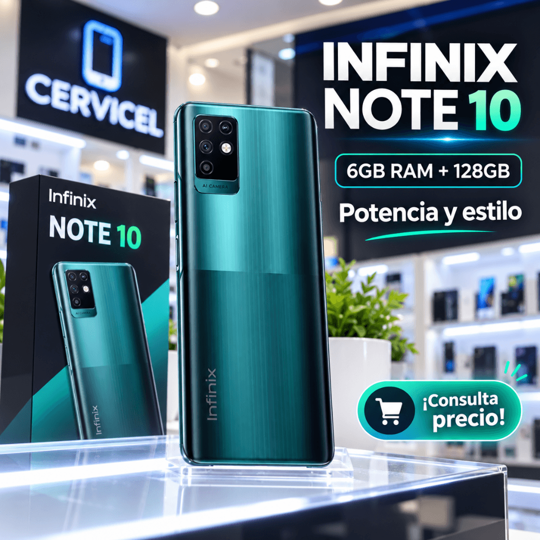 Infinix Note 10 128GB 6GB RAM Verde