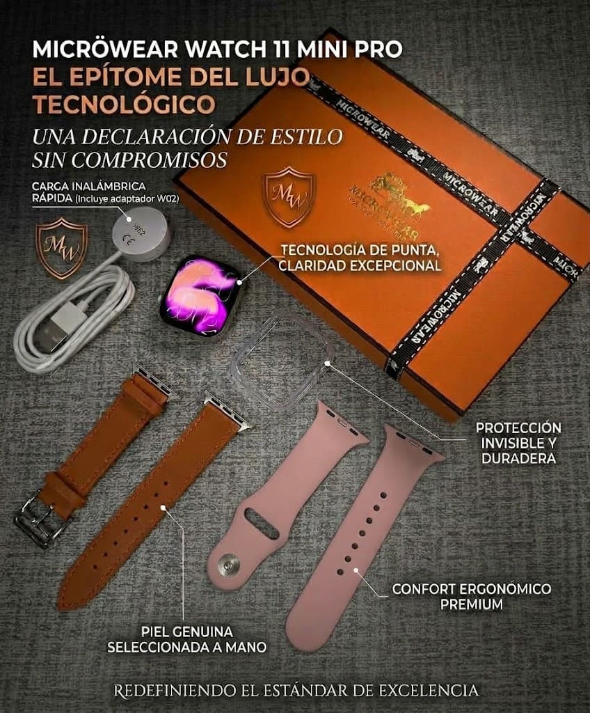 RELOJ INTELIGENTE - SMART WATCH 11 MINI PRO — ROSADO