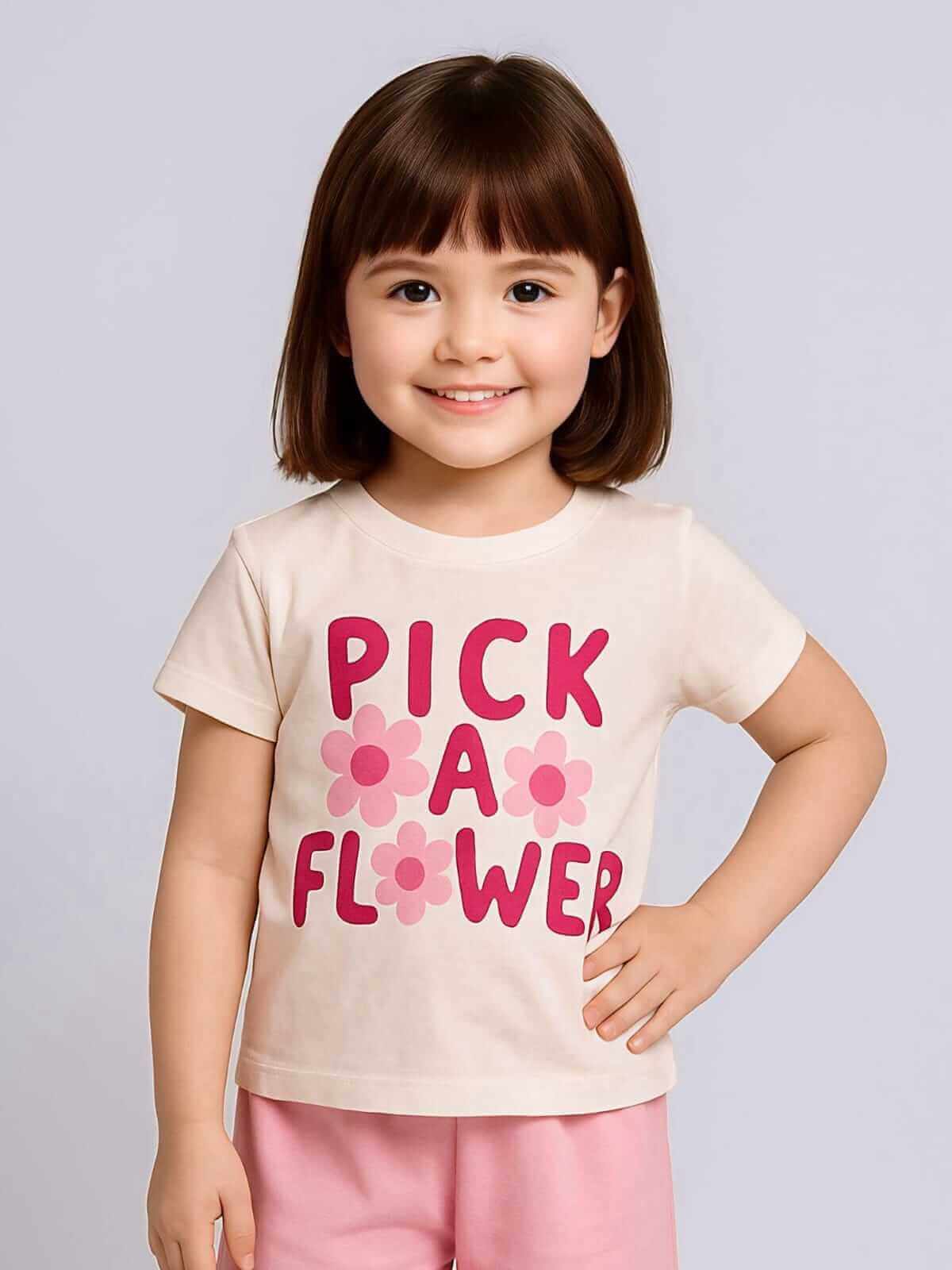 GRADE T-SHIRT FLOWER — Azul Bebê