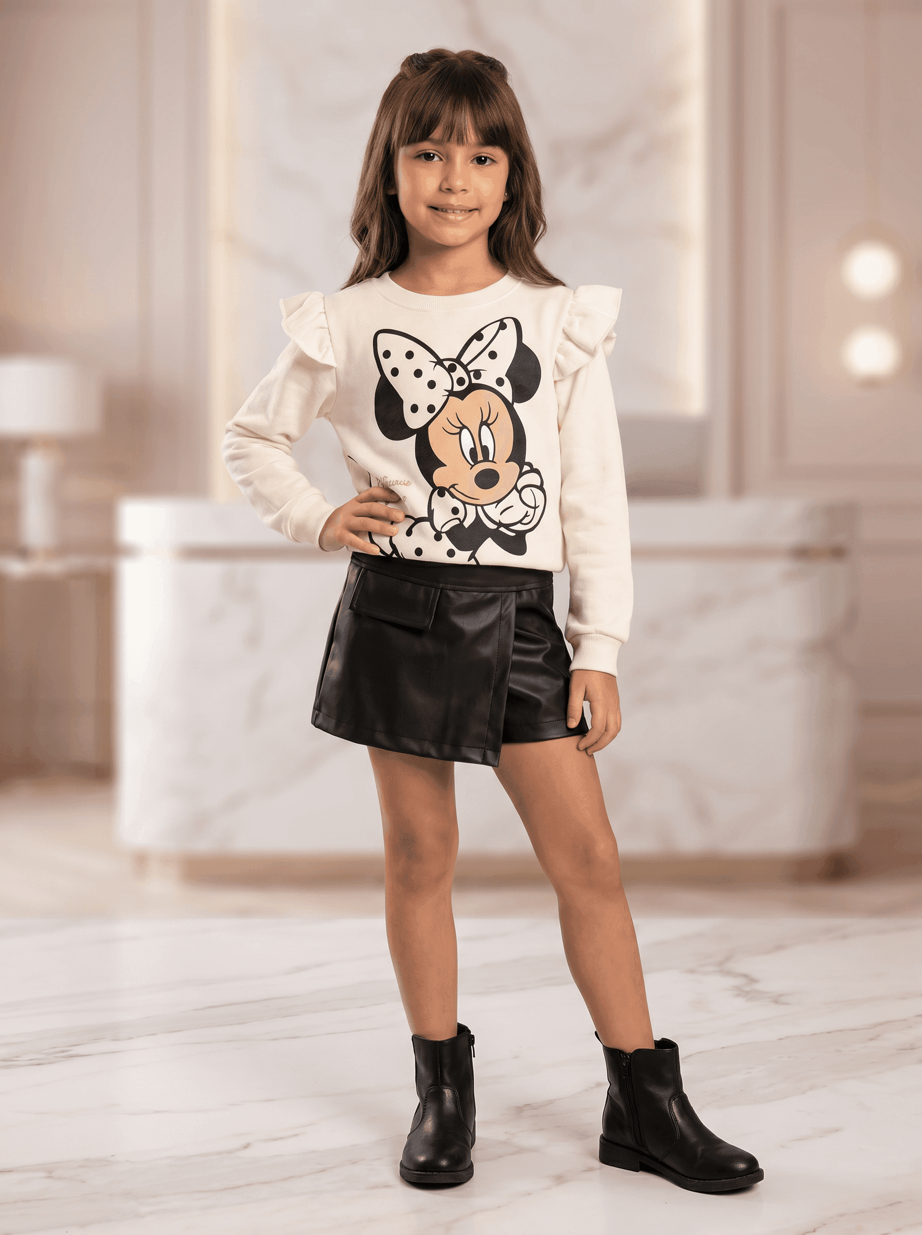 GRADE BLUSA MOLETOM MINA BABADO — Off White
