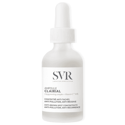 El SVR Clairial Ampoule es un concentrado despigmentante de triple acción en formato de 30 ml
