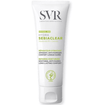 SVR SEBIACLEAR Hydra es una crema hidratante y reparadora de 40 ml diseñada especialmente para pieles grasas