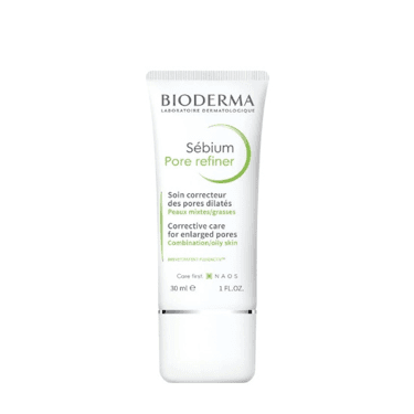 Sébium Pore Refiner de Bioderma es un tratamiento corrector de 30 ml diseñado para pieles mixtas o grasas.